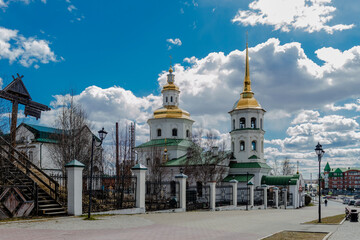 Orthodox Church is cover of our virgin. Khanty-Mansiysk city 