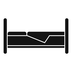 Nursing bed icon, simple style
