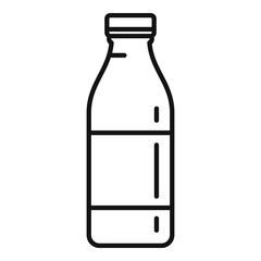 Water bottle icon, outline style