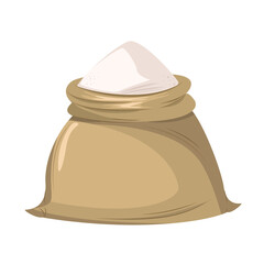 Flour, bagged white wheat flour, gluten-free rice and almond flour, for baking