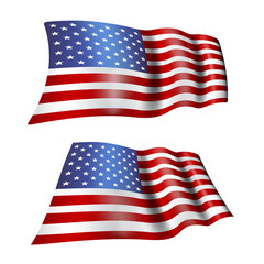 Flag of the United States of America. Stars and Stripes design
