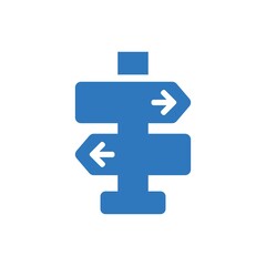 Direction sign icon