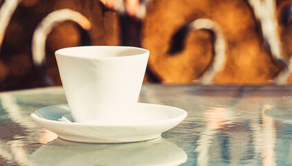 Close up coffe cups. Closeup. Coffe time. Black coffee. Coffe cup. Cappuccino and black espresso coffe cup. Coffee drink