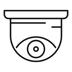 Security indoor camera icon, outline style