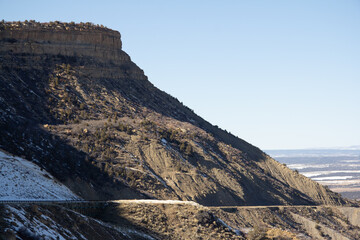 cliff in the mountains