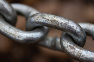 chain texture close up