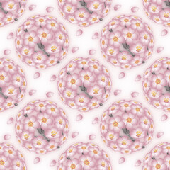  桜の壁紙。3Dイラスト。