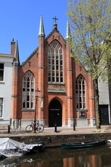 Amsterdam Anglican Christ Church on the Groenburgwal Canal