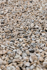 Crushed stone texture background. Macadam. Stone texture