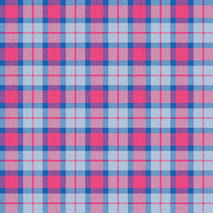 Pink Blue Grey Tartan Kilt Seamless Pattern Textile