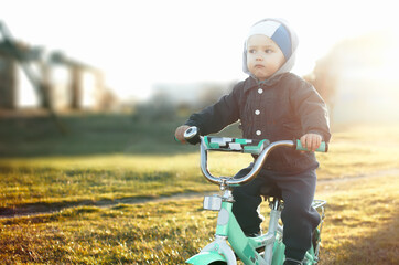 child on a bike,