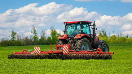 Fototapeta premium Agricultural machinery, Agrarian.