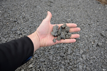 recycled asphalt crumb is used on the edge of the new cycle path and in the subsoil of the asphalt...