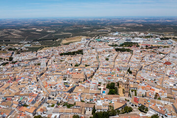 vista del centro monumental del municipio de Estepa, Andalucía