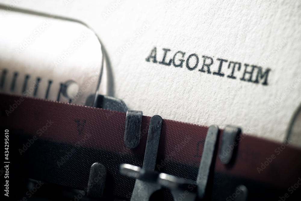 Fototapete algorithm concept view