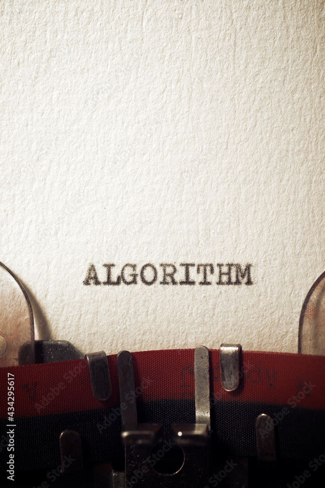 Fototapete algorithm concept view