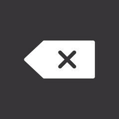 Obraz premium Backspace vector icon
