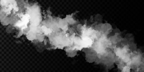Vector realistic isolated Smoke effect for decoration and covering on the transparent background.