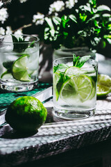 Refreshing mojito cocktail.