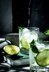 Refreshing mojito cocktail.