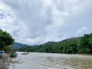 boat on the river