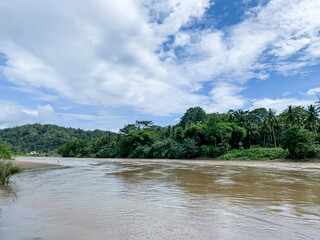 landscape of river in south sulawesi, indonesia.