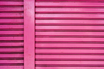 Pink steel sliding door for background