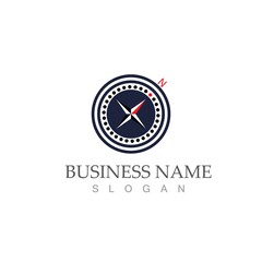 compass logo template vector icon illustration