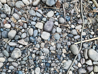 pebbles stones on the river