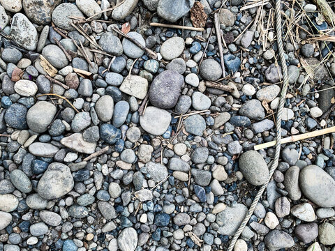 pebbles stones on the river