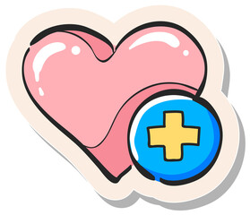 Obraz premium Hand drawn sticker style icon Favorite