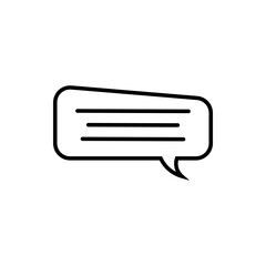 Text Icon. Bubble Icon. Chat Icon. SVG Icon.