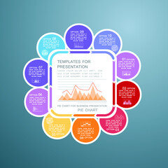 Templates for presentation, charts and graphs