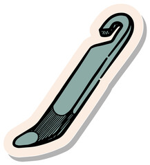 Hand drawn sticker style Prying tools icons vector illustration