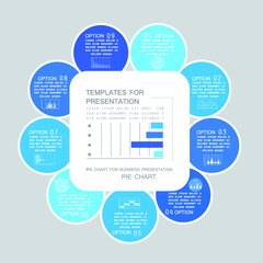 Templates for presentation, charts and graphs