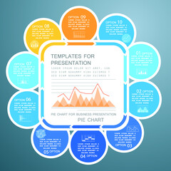 Infographic elements for annual reports