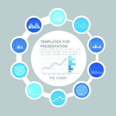 Infographic elements for annual reports