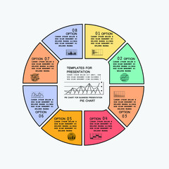 Infographic elements for annual reports