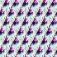 Seamless tie-dye pattern  on white silk