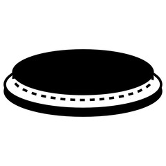 Round Rotating podium Concept Vector Icon Design, Retail Shop Equipment Symbol, Supermarket fixtures Sign, Grocery Store Supplies Stock illustration