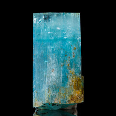 .aquamarine mineral specimen stone rock geology gem crystal
