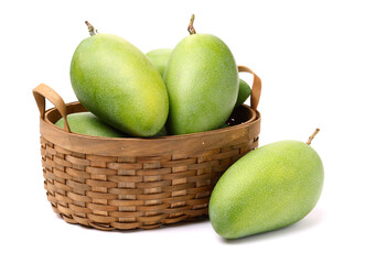 mangos on a white background 