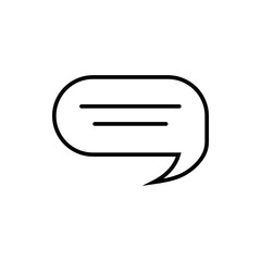 Comment Icon. Text Speech Bubble Icon. SVG Icon.