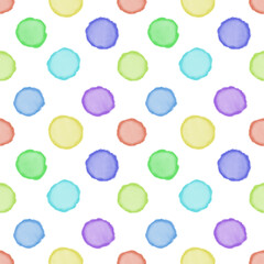 The colored circles are at the same distance from each other.