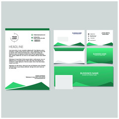 Fototapeta premium Corporate Flat premium set vector