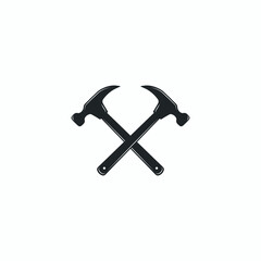 hammer logo vector emblem vintage design