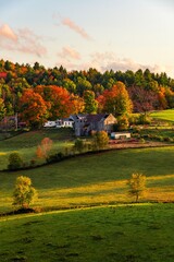 Beautiful Fall colors farm house