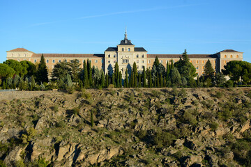 Toledo, Spain - October 29, 2020: Building of Academia de Infanteria