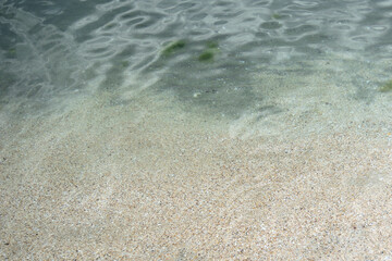 sea water on the beach