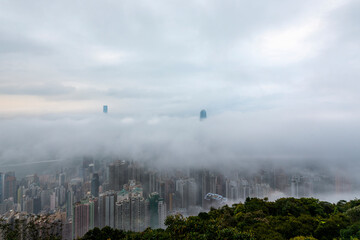 Cityscape in Fog